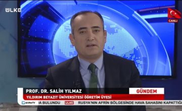 Prof. Dr. Salih Yılmaz, 8 Nisan pazar günü saat 12.15’te ÜLKE TV’de İnce Fikir programına konuk oluyor