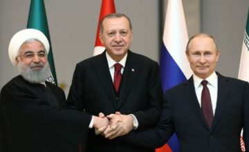 Erdoğan, Putin ve Ruhani ortak basın toplantısı düzenliyor